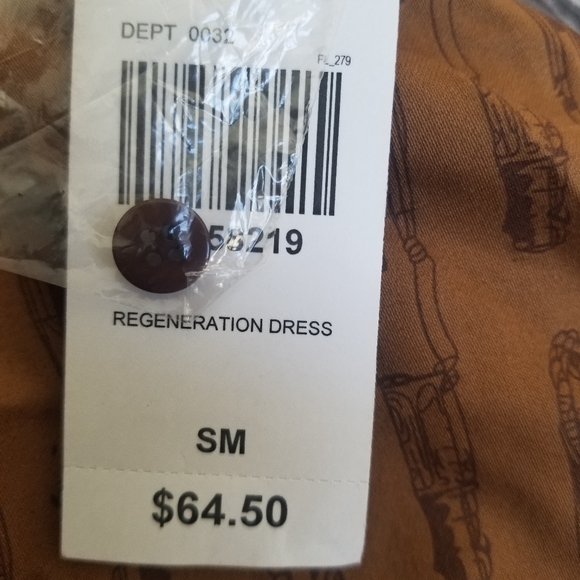 Dr. Who Regeneration Brown Halter Style Dress Hot Topic NWT Cosplay Costumes - Picture 15 of 16